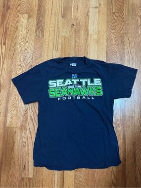 2/$8 SHIRTS 👚 SALE | Seattle Seahawks Navy Graphic Tee - NFL Football Shirt